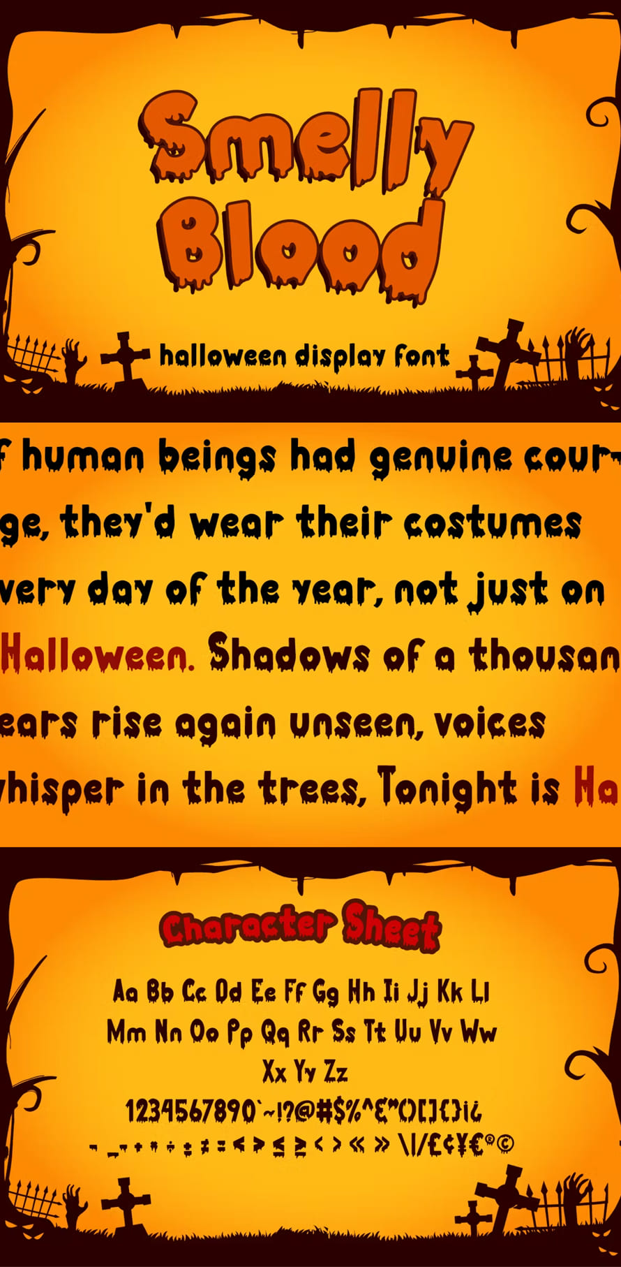 Smelly Blood Halloween Font