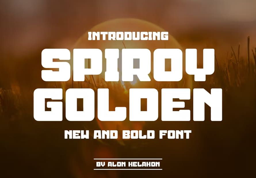Spiroy Golden Font