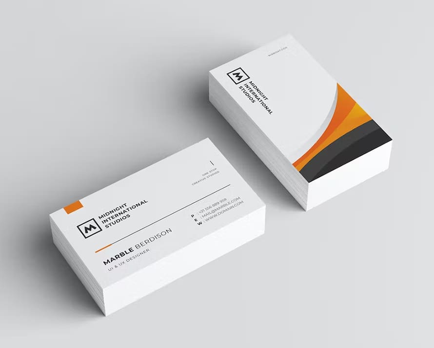 Unique Simple Concept Of Business Card Design