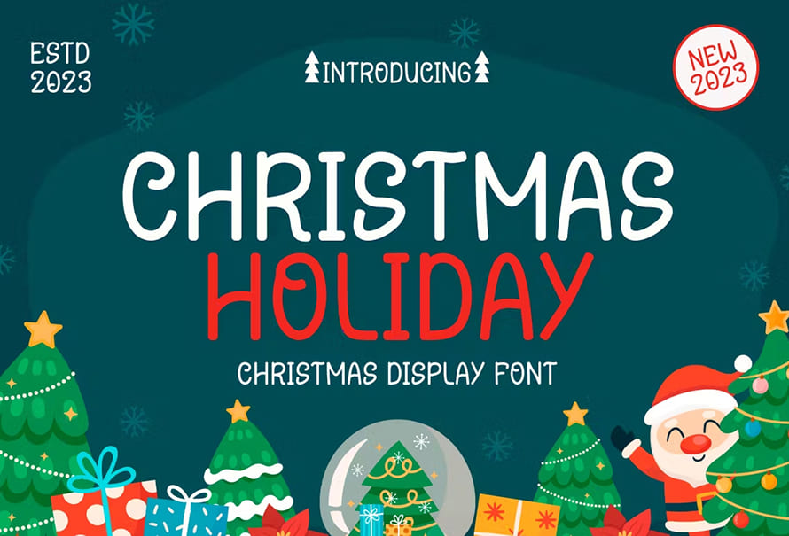 Christmas Holiday Christmas Display Font