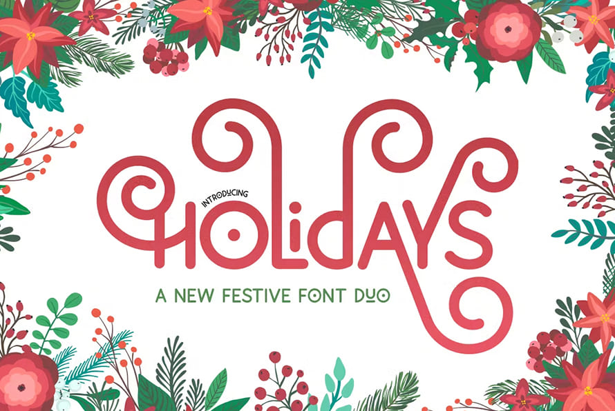 Holidays Festival Font Duo