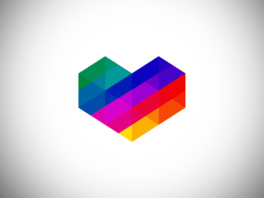 Digital Tech Heart Logo Design