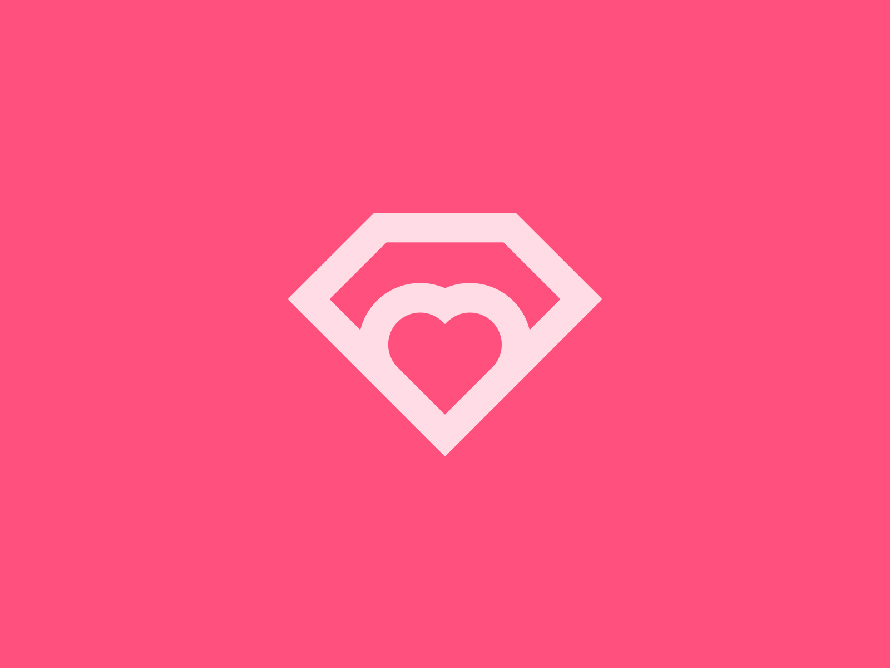 Diamond Heart Logo Idea