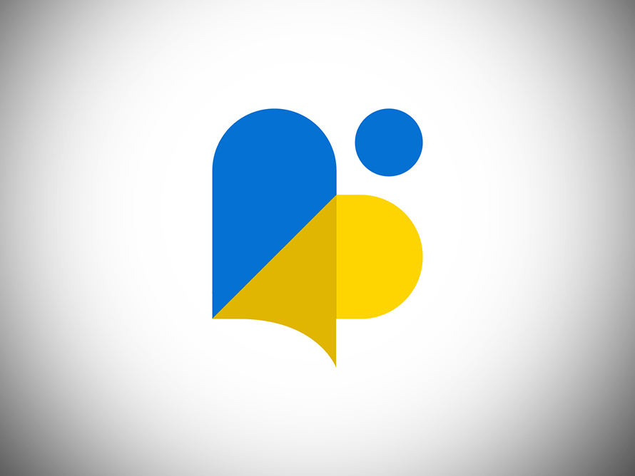 Stay strong Ukraine Logo Design