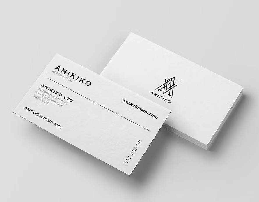 Clean Minimal Business Card Design