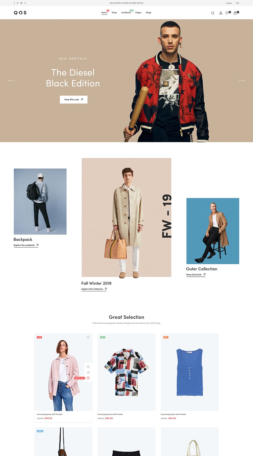 Qos Fashion Woocommerce WordPress Theme
