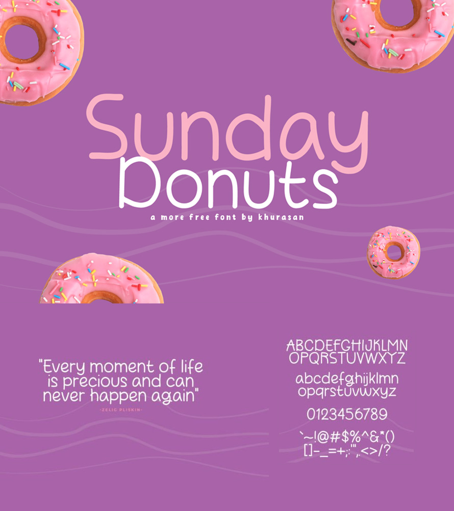 Sunday Donuts Free Font Free Font