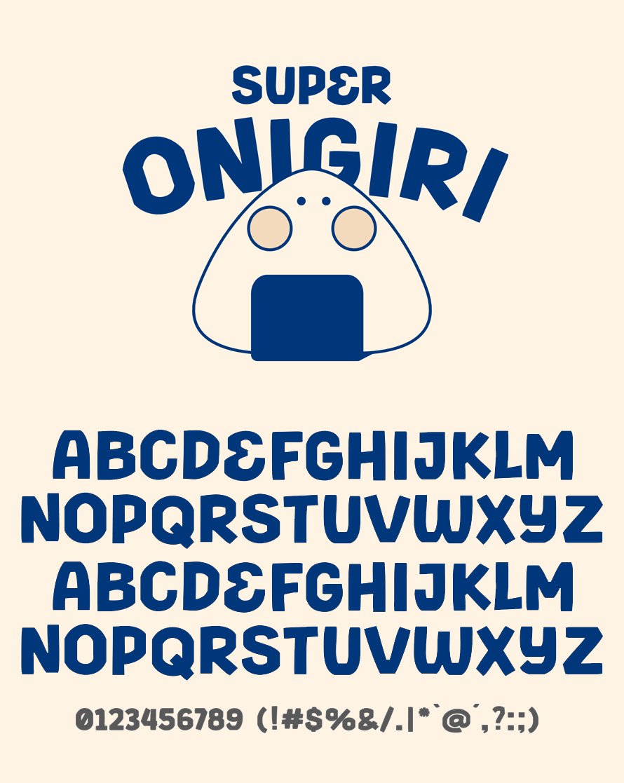 Super Onigiri Free Font Free Font