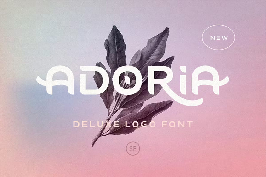 Adoria Deluxe Logo Font Font