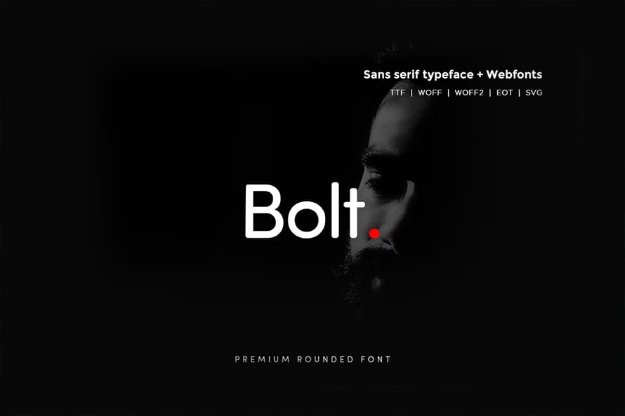 Bolt Rounded Modern Typeface