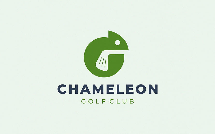 Chameleon Golf Logo Design