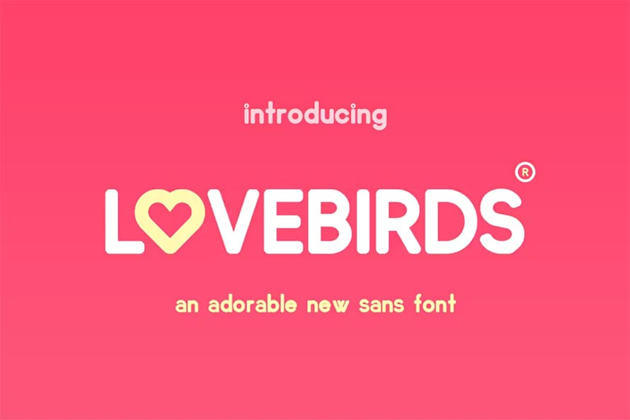 Lovebirds Rounded Font