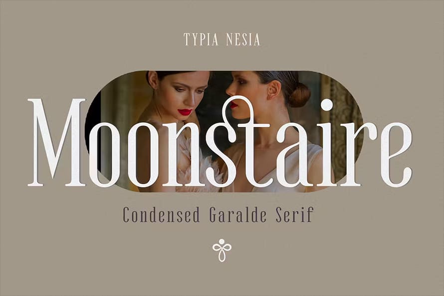 Moonstaire Condensed Serif Font