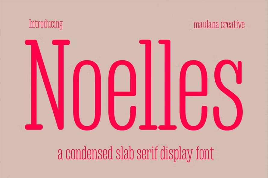 Noelles Condensed Display Font