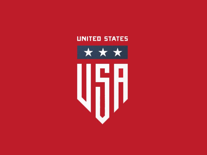 USA Badge by Fraser Davidson