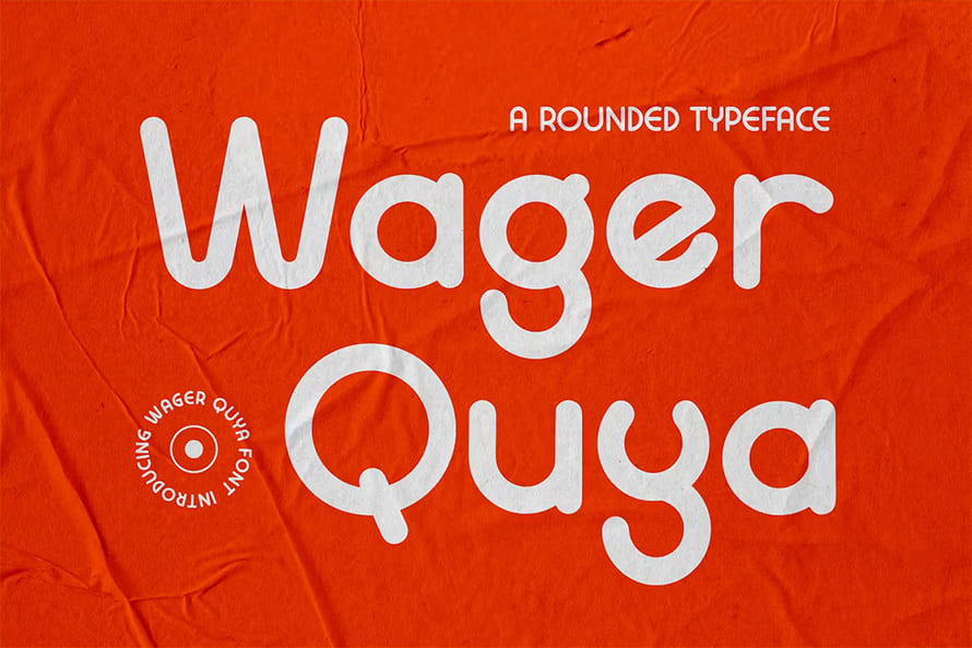 Wager Quya Rounded Sans Typeface