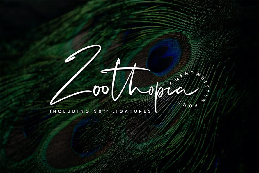 Zoothopia Handwritten Script Font