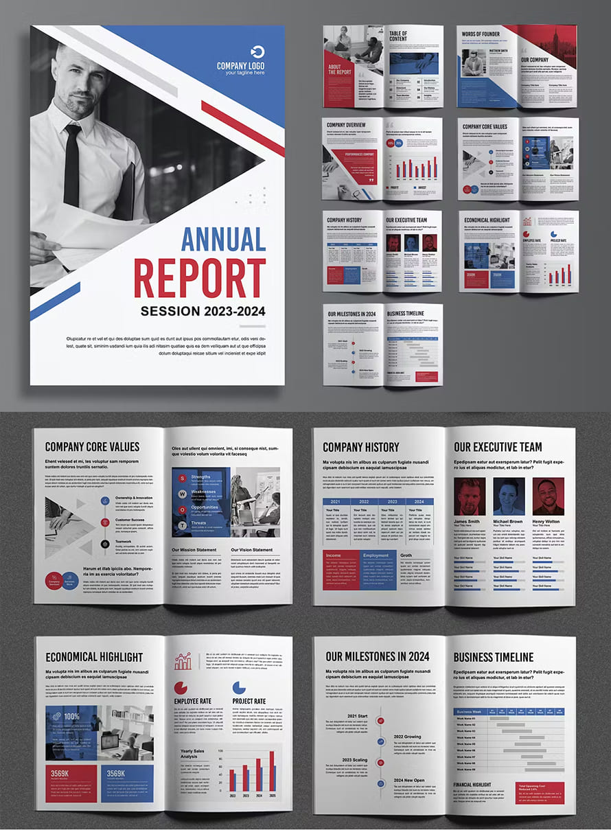 Annual Report 2024 Layout Template