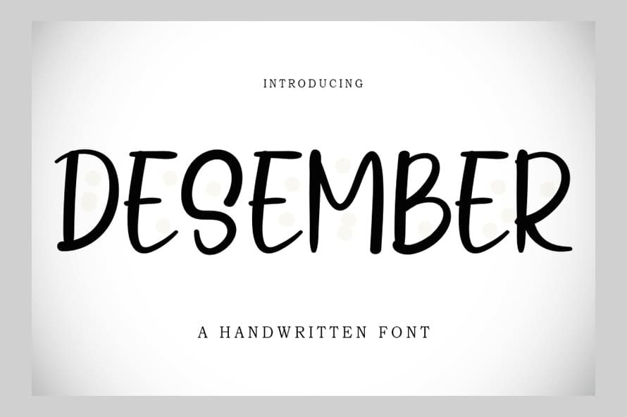 Desember Free Font