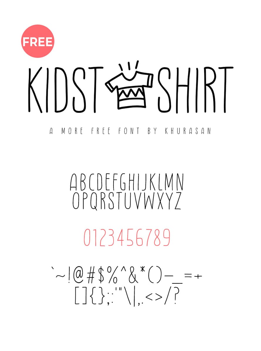 Kidstshirt Free Font