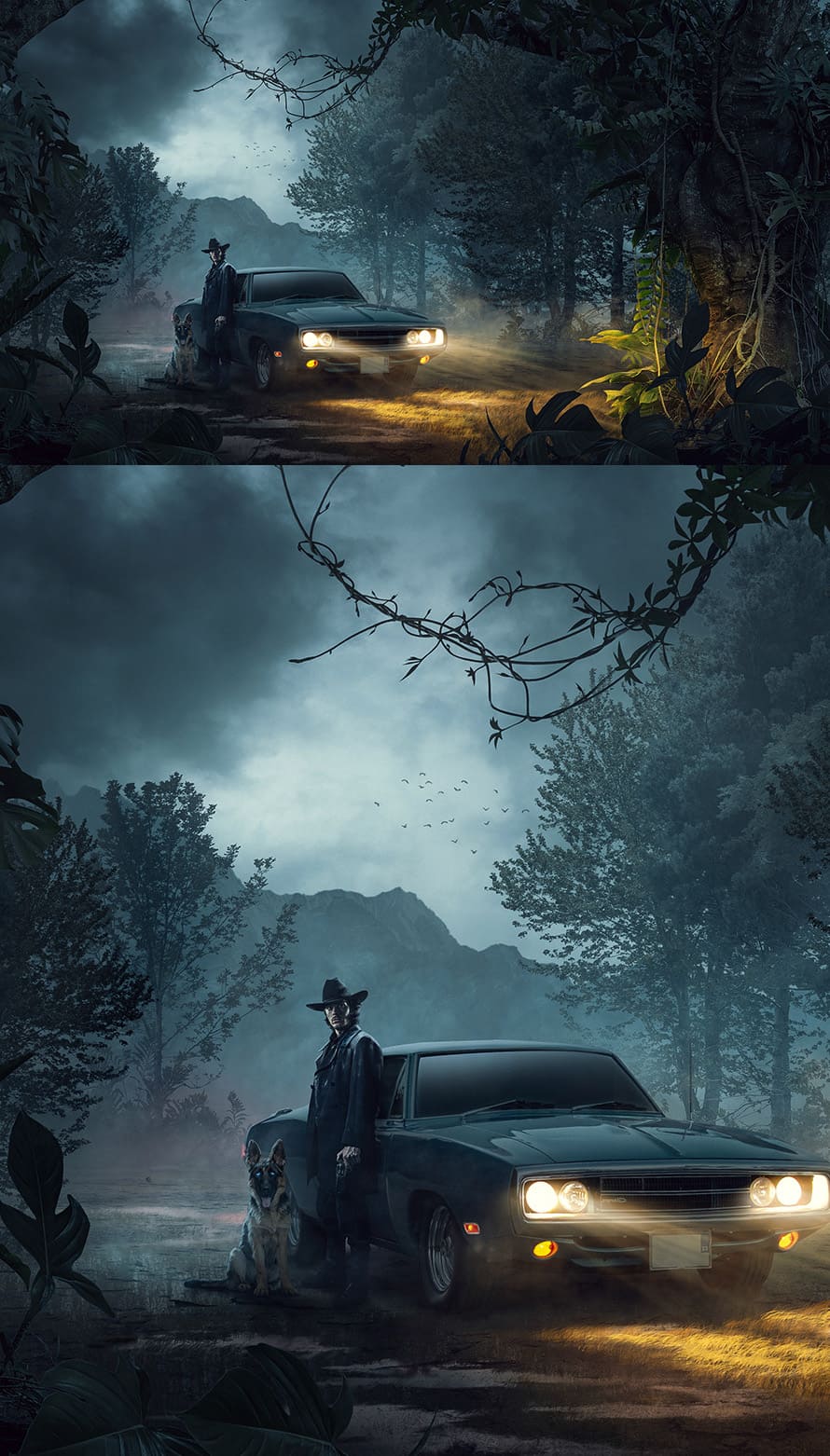 The Crime scene - Photo Manipulation Process by Mohamed Ali