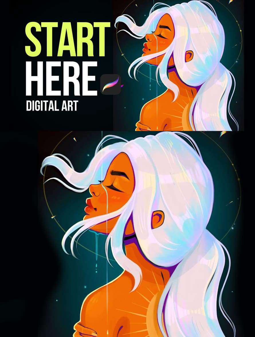 Learn How to Draw a Digital Art Illustration in Procreate Tutorial