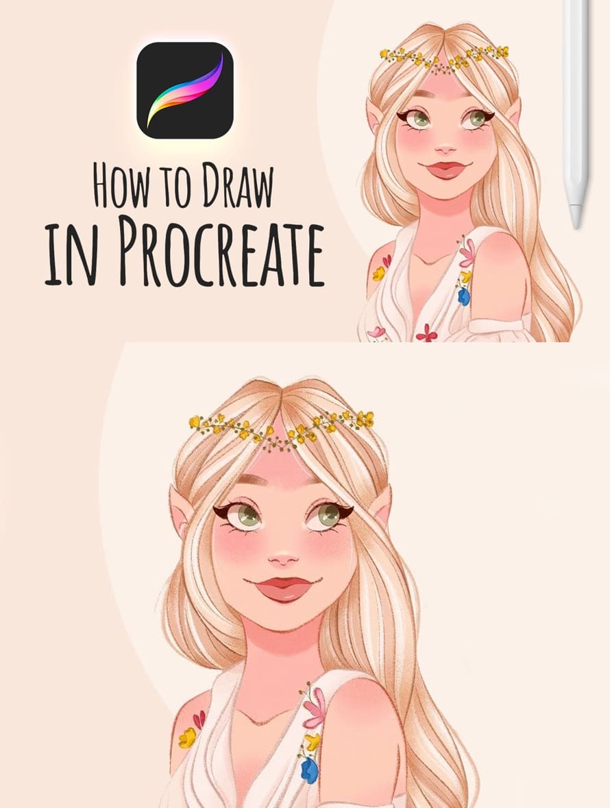 How to Draw Illustration in Procreate Tutorial - Beginners Guide