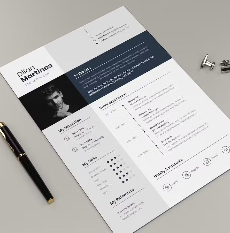 Professional Cv And Resume Templates