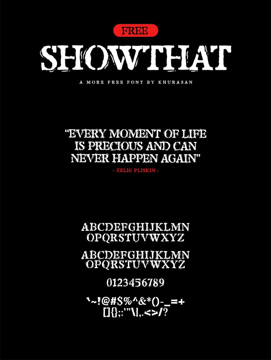 Showthat Free Font