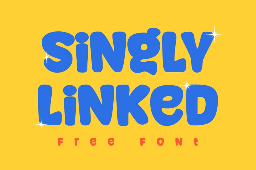 Singly Linked Free Font
