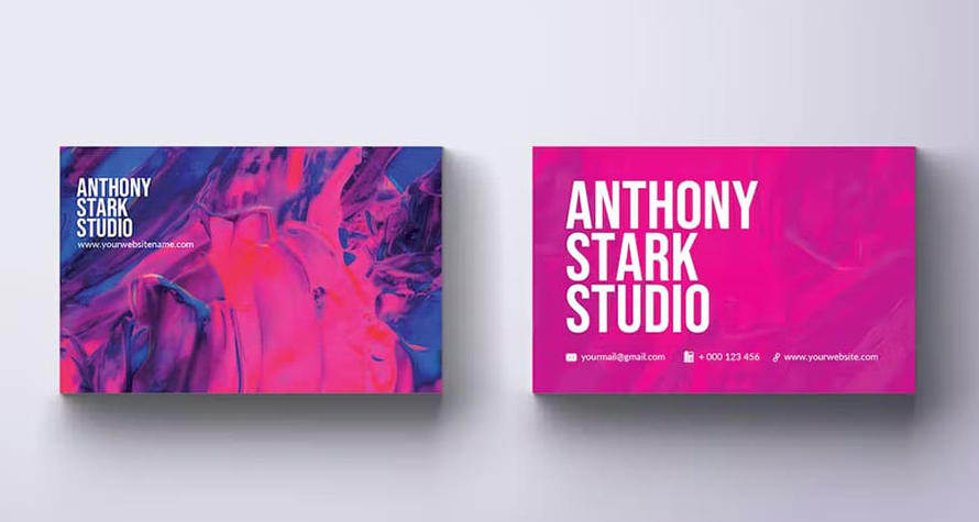 Abstract Business Card Design Template