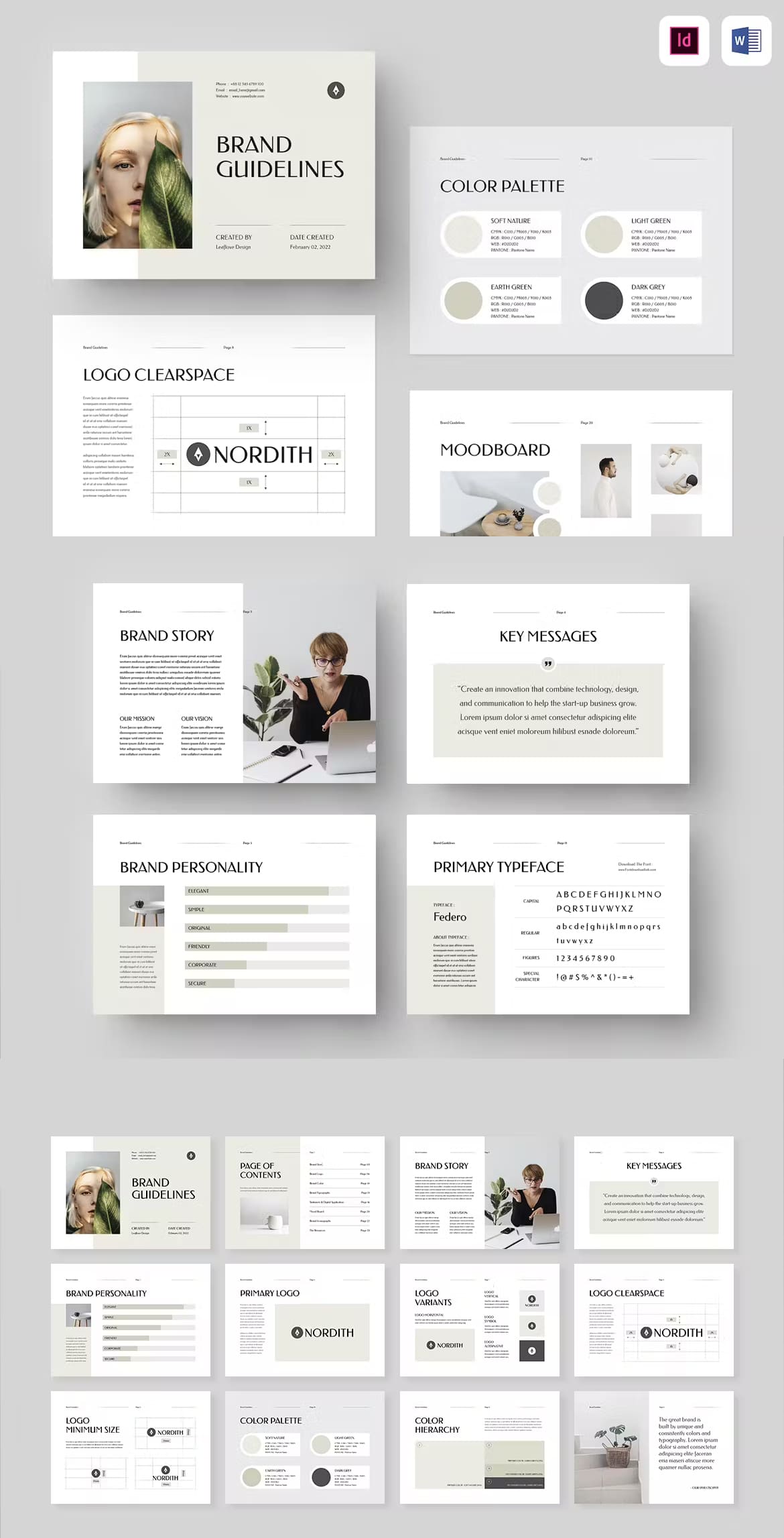 Brand Guidelines Templates In Ms Word & Indesign