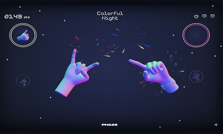 Colorful Night Website Design