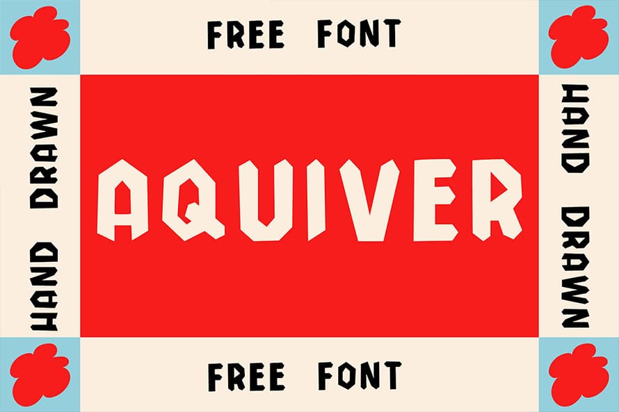 Aquiver Hand Drawn Sans Serif Free Font