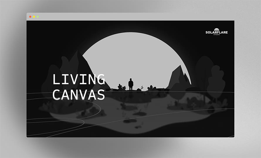 Living Canvas Website Design