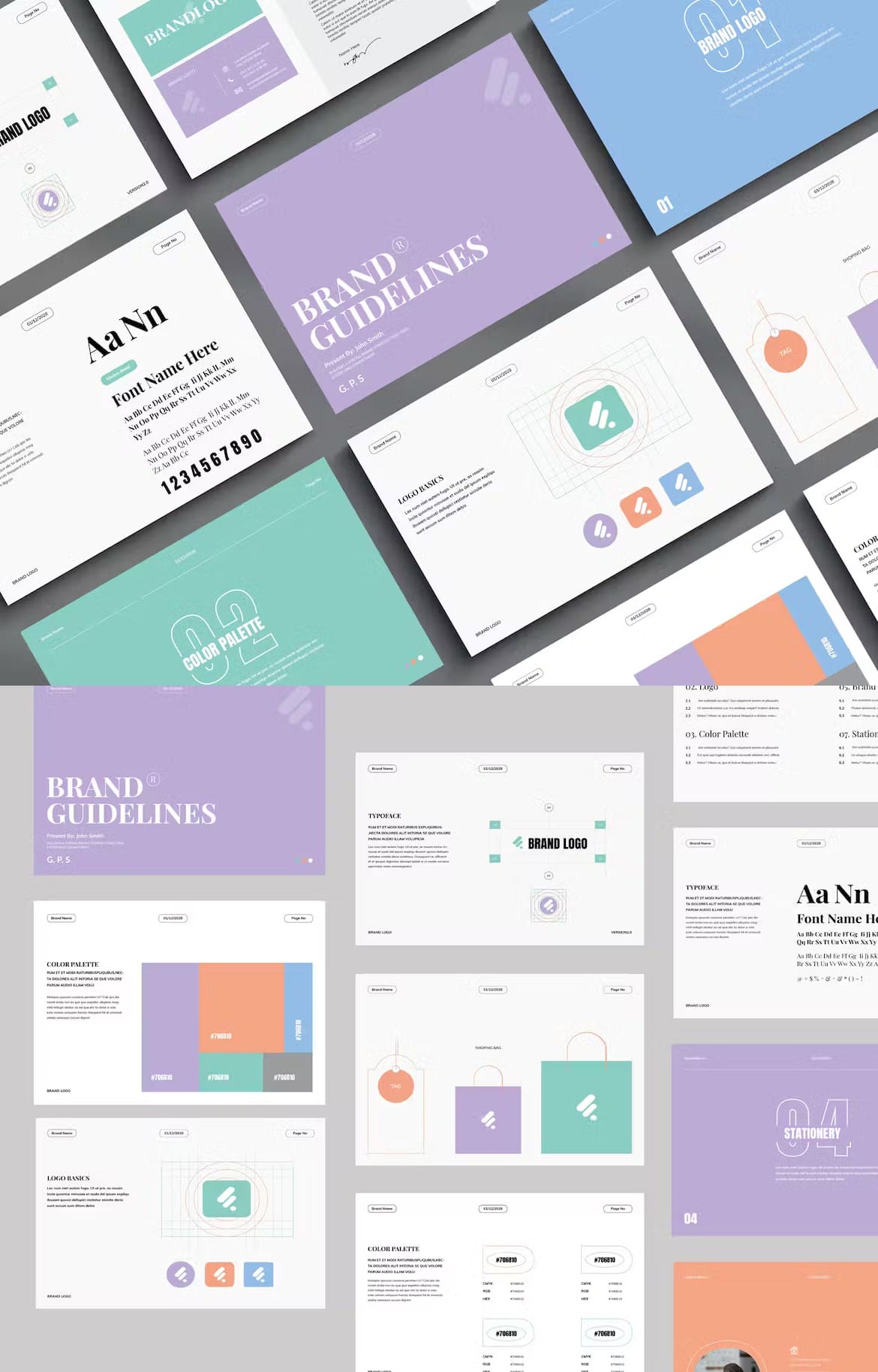 Minimal Clean Brand Guidelines Template
