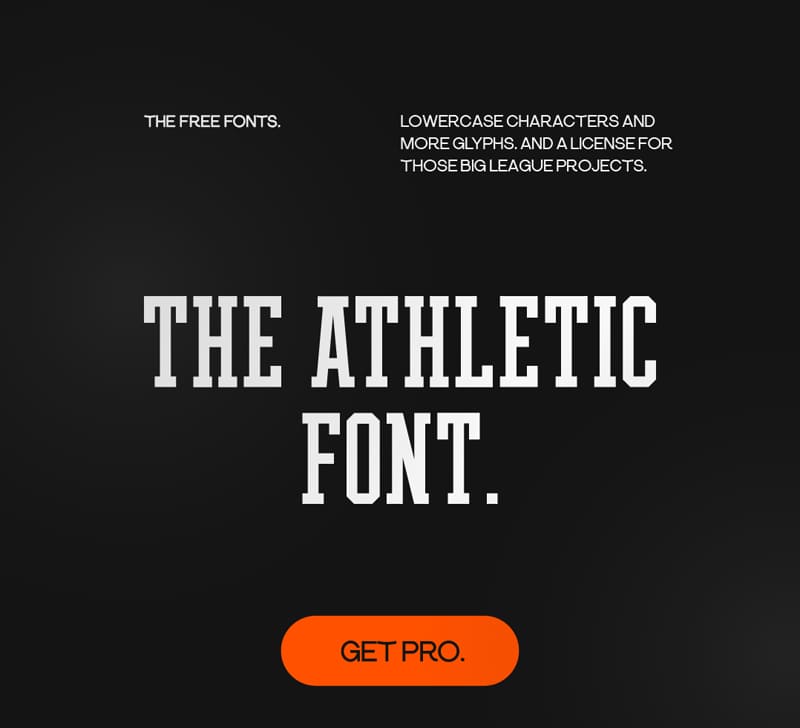 The Athletic Free Font