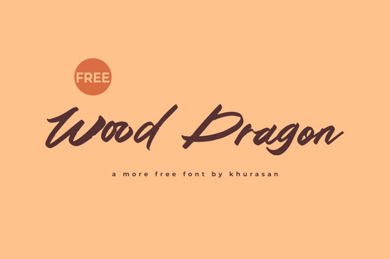 Wood Dragon Free Font