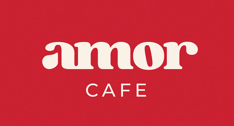 AMOR CAFE Logo Design by Marina Homenchuk