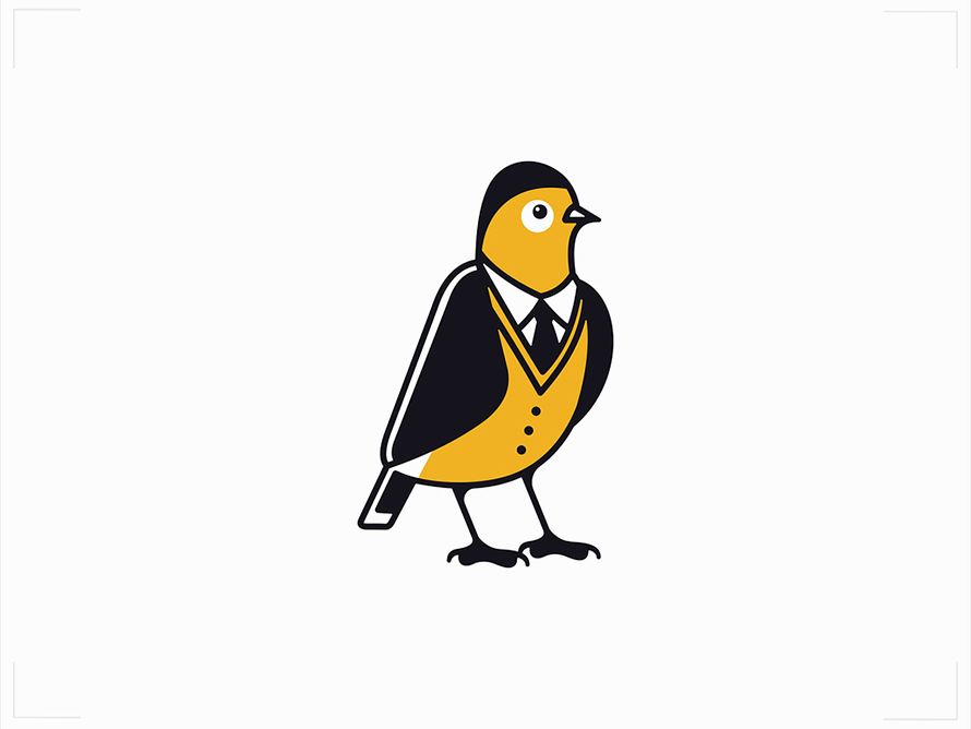 Elegant Bird Logo Design By Lucian Radu