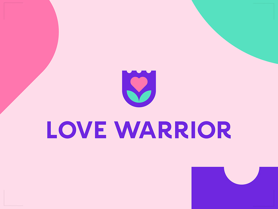 Love Warrior Logo Design By Deividas Bielskis