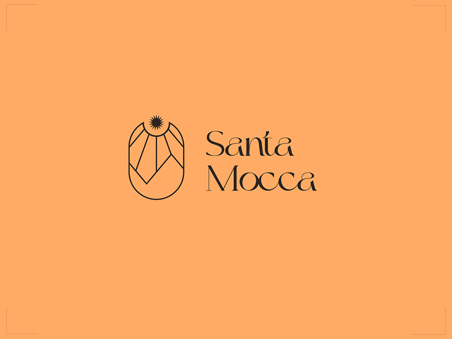 Santa Mocca Logo Design By Pedro Lucas