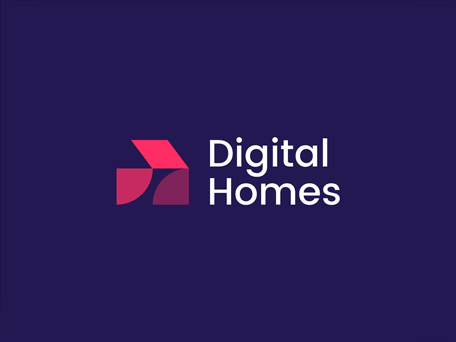 Digital Homes Logo Design By Roxana Niculescu