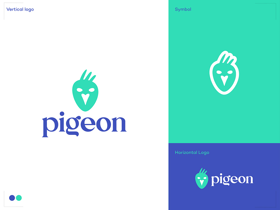Pigeon Logo Design By Slavisa Dujkovic