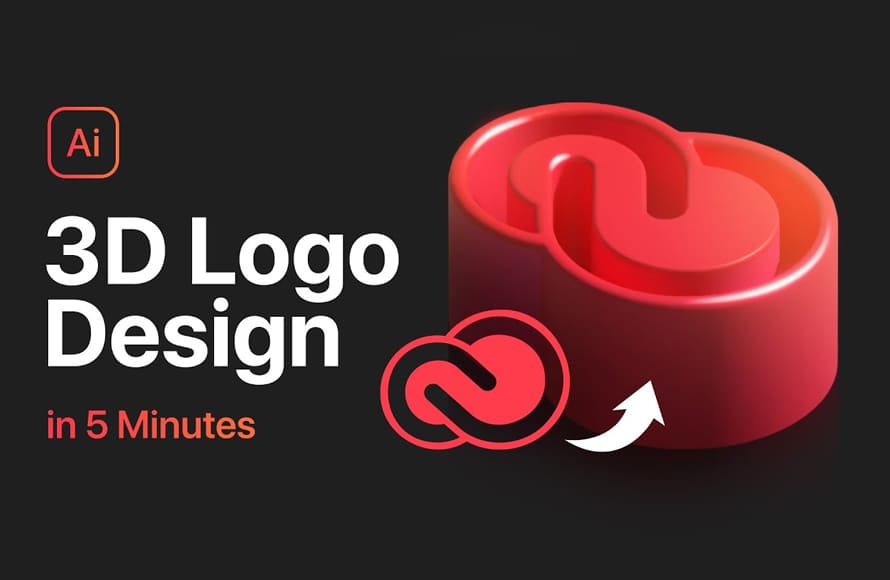How to Draw 3D Logo Design in Adobe Illustrator