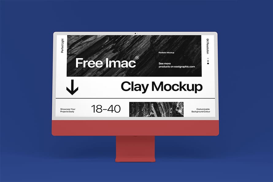 Free Imac Clay Mockup