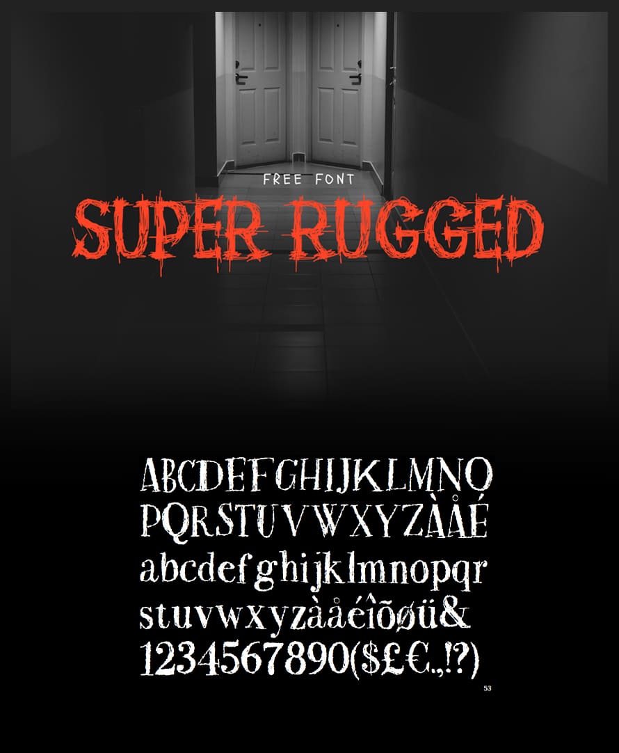 Super Rugged Free Font