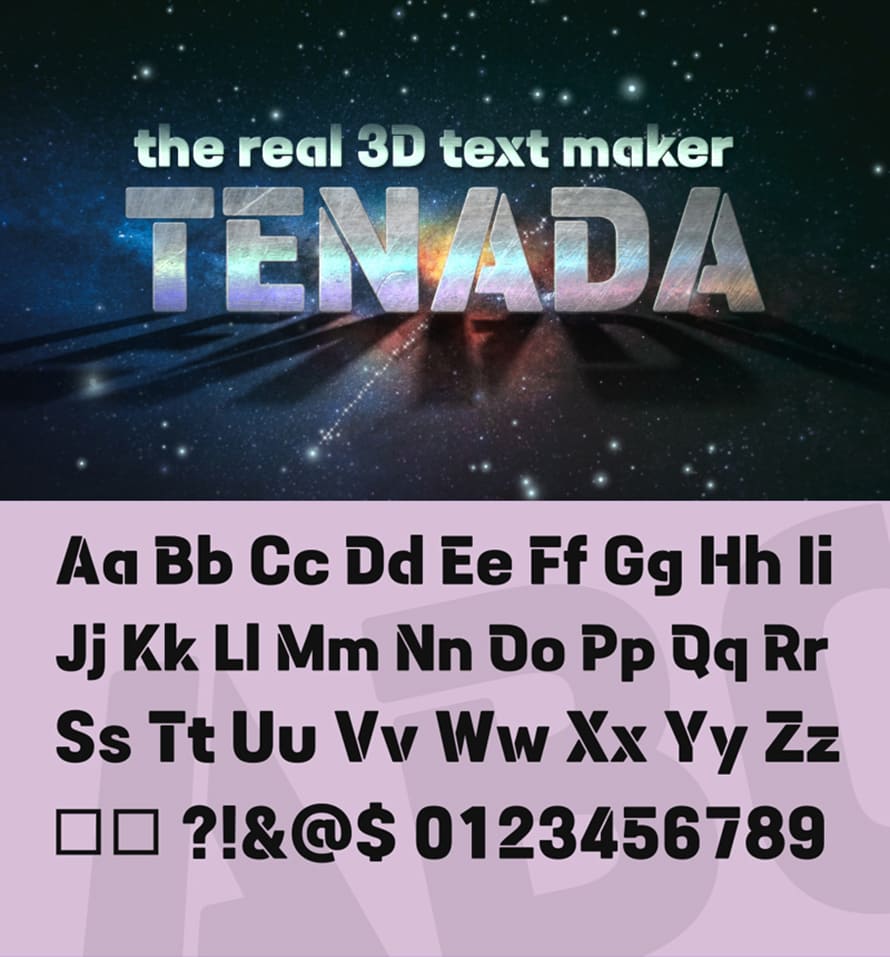 Tenada Free Font