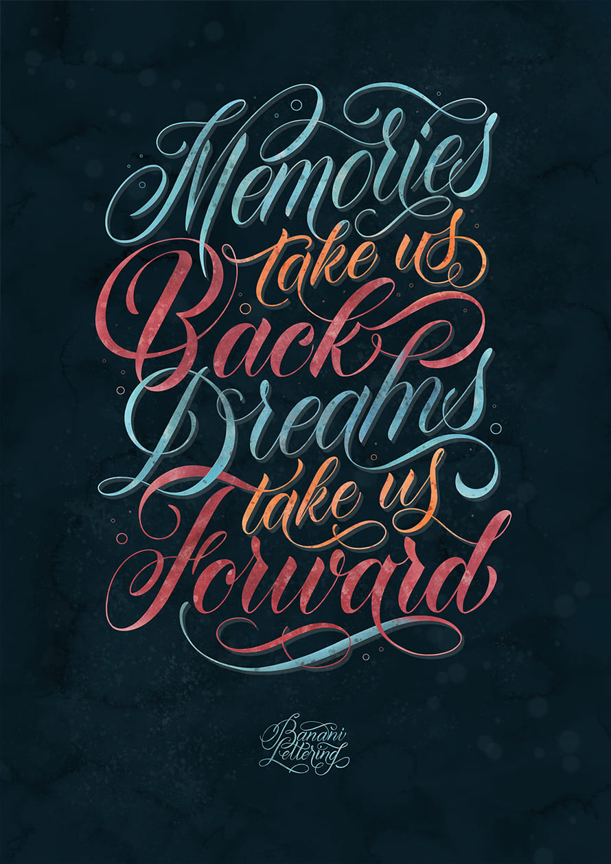 Script Lettering Collection by Anna Banani