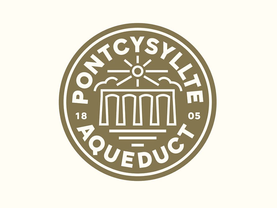 Pontcysyllte Aqueduct Badge by Jake Warrilow